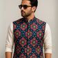 Indigo Ajrakh Nehru Jacket